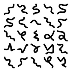 Abstract Monoline Element icon pack