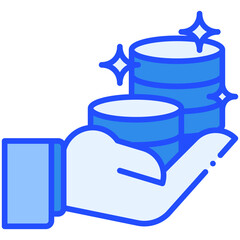 Currency Blue Color icon