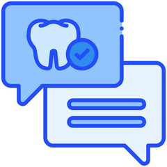Consultation Blue Color Icon