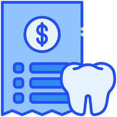 Invoice Blue Color Icon