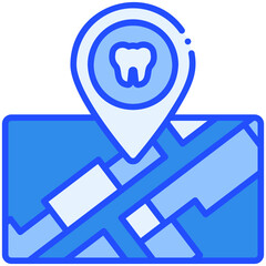 Location Blue Color Icon