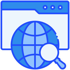 Browser Speed Blue color icon