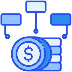 Budget Blue color icon