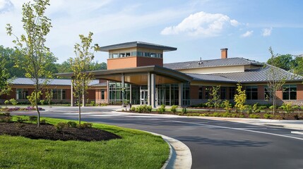 Modern Rehabilitation Center Offering Comprehensive Care and Support in a Serene Natural Environment