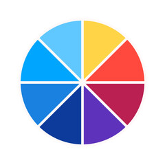 color wheel | color wheel icons | vector icons | illustration | color theory