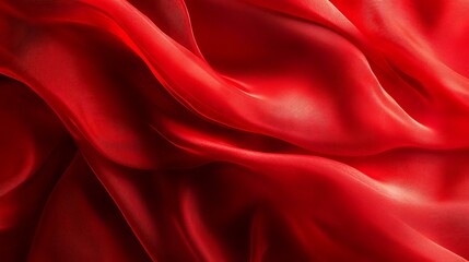 Obraz premium Close-up of flowing silk fabric with soft folds