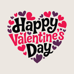 Happy Valentine's Day Heart Design