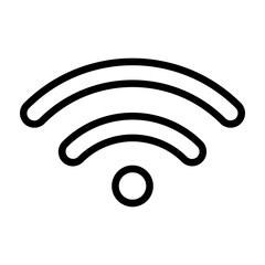 Wifi Vector Line Icon Design