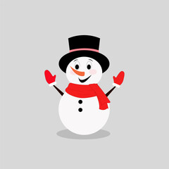 snowman isolated on white background