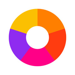 color wheel | color wheel icons | vector icons | illustration | color theory