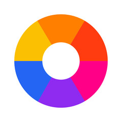 color wheel | color wheel icons | vector icons | illustration | color theory