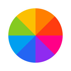 Fototapeta premium color wheel | color wheel icons | vector icons | illustration | color theory
