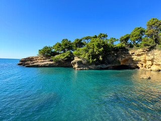 Montenegro Adriatic sea ladies beach dada in Ulcinj.  © OLENA LIALINA