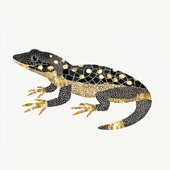 Obraz premium minimalist vector illustration of a crocodile, isolated on white background