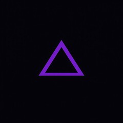 Purple Triangle on Black: A bold and minimalist purple triangle stands out against a stark black background. This abstract design evokes a sense of mystery and intrigue.