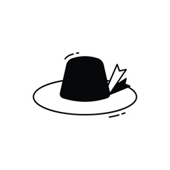 Pamela Hat vector icon