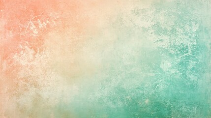 Obraz premium Abstract Pastel Textured Background With Coral And Teal Hues