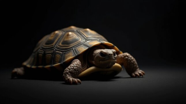 Hyperrealistic Tortoise Slumber