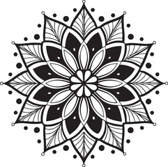 Mandala Silhouettes for Zentangle Art