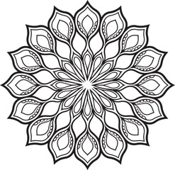 flower bean design mandala art work