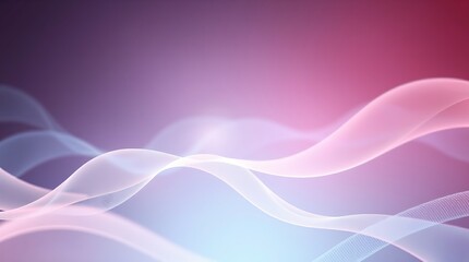 Fototapeta premium Digital art of an algorithm processing data using soft pastel colors and silhouetted backlighting. Gentle and soothing aesthetic with a light source behind the abstract visuals and flowing lines