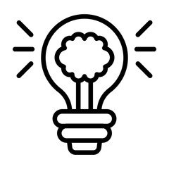 Creativity Vector Line Icon Design