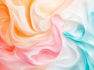 Obraz premium Abstract Swirling Pastel Colors Painting. Abstract Pastel Background. Pastel Illustration.