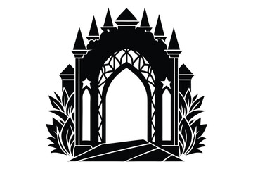 Fototapeta premium illustration of an temple