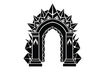 illustration of an temple