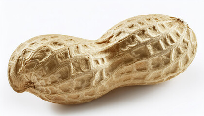 Obraz premium Peanut, isolated on white background. High resolution