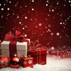 クリスマスをイメージした背景