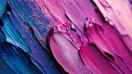 Abstract Purple Blue Glitter Paint Texture