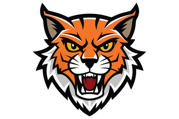 tiger head vector vector illustration on white background