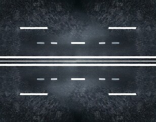 Fototapeta premium Serene Asphalt Road at Sunrise