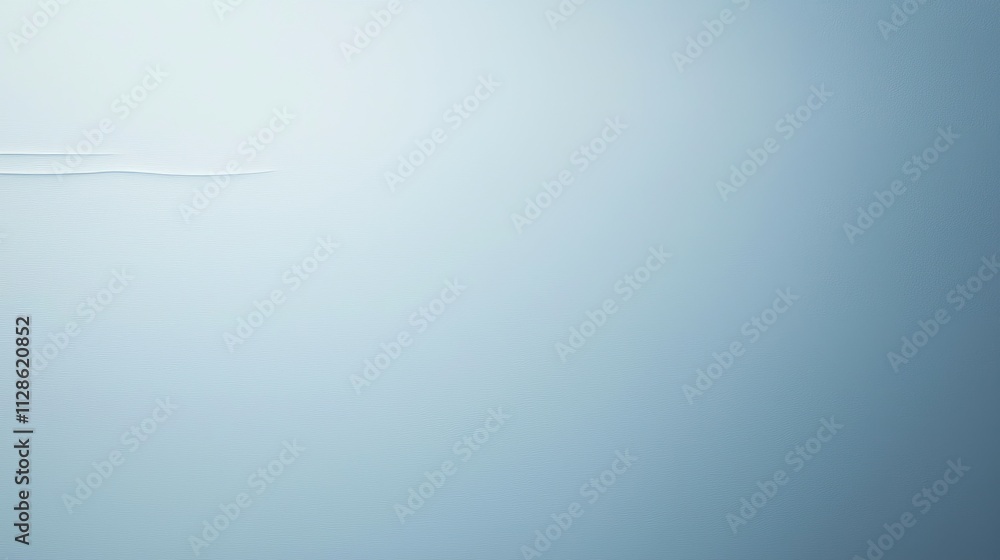 Poster a soft gradient background in light blue tones, creating a calm and serene atmosphere.
