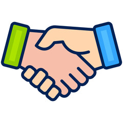 Handshake Filled Line Icon