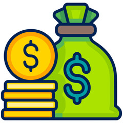 Income Filled Line Icon