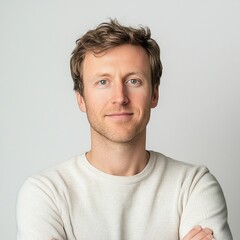 Fototapeta premium Portrait of American Tech Entrepreneur