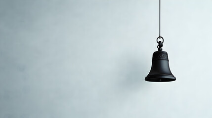 Obraz premium A minimalist image of a temple bell from Buddhism, symbolizing peace and serenity. Buddhist temple bell design.