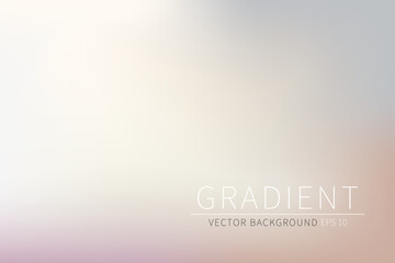 Abstract pastel colors blurred gradient. Silver, light blue and pink gradient pastel background. Eps 10