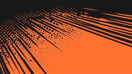 orange simplistic comic book style background