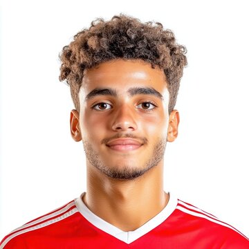 Fototapeta Young Egyptian Soccer Player Portrait