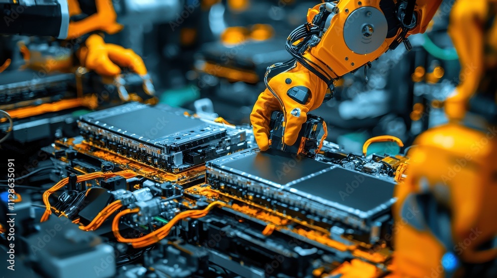 Aufkleber Automated line packaging for standardized ev battery packs in high-tech manufacturing facilities a comprehensive overview of efficiency and innovation