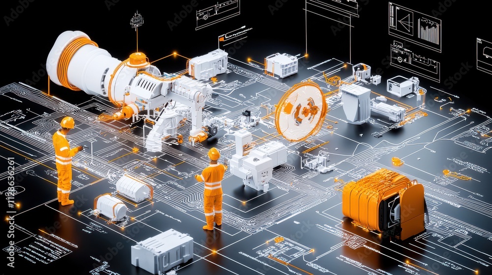 Fototapete Testing high-tech sensors for conductivity of ev battery standards in advanced manufacturing environments a comprehensive overview