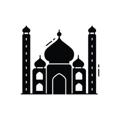 Taj Mahal vector icon