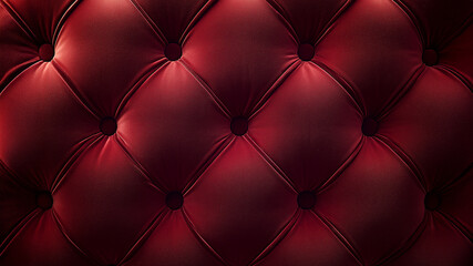 Red velvet fabric  upholstery texture  background.  