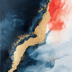 Abstract and colorful paint