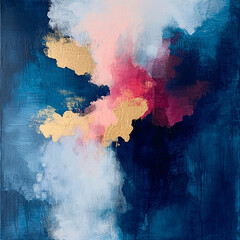 Abstract and colorful paint