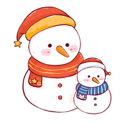 A set of Christmas sticker collection elements