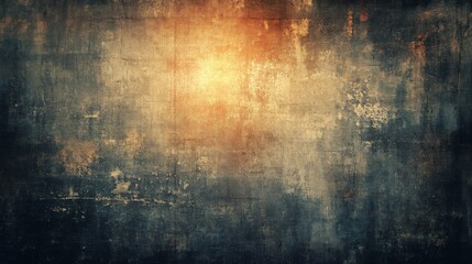 Fototapeta premium Abstract Grunge Texture Background With Warm Center